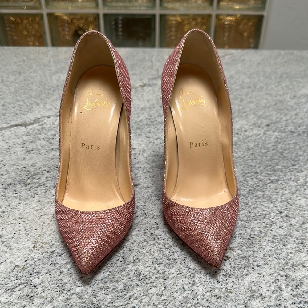 Christian Louboutin Pink Glitter Pumps